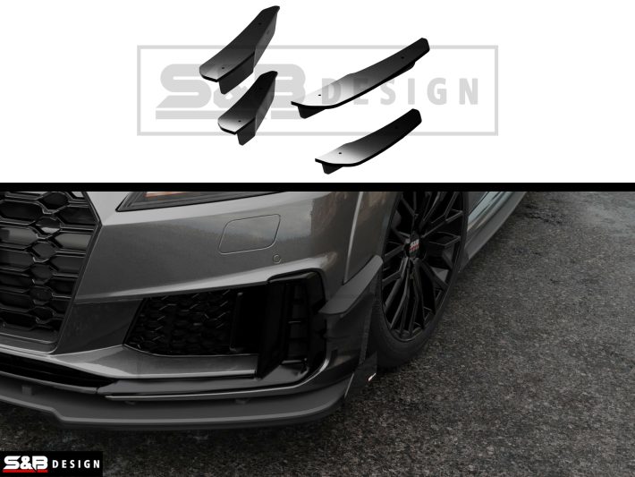 Audi TTS MK3 / Canards (Tampon Bıçakları)